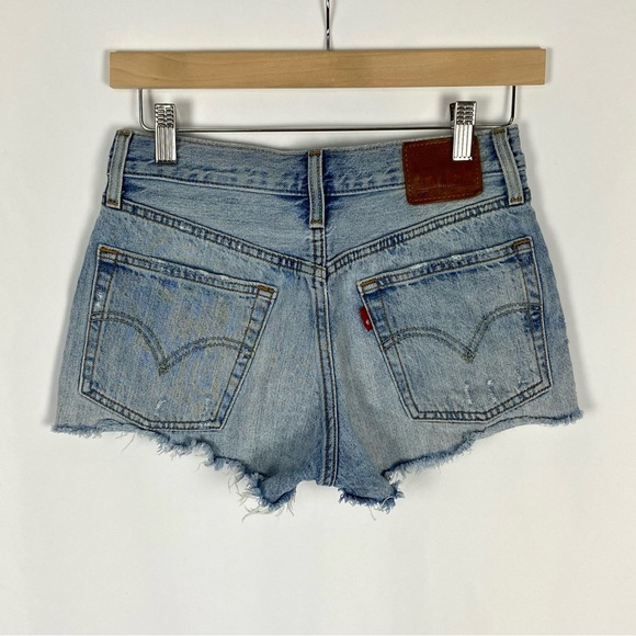 Levi’s 501 Shorts in Wavline Blue Size 25 - Picture 3 of 4